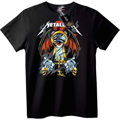 NOONEBRAND Тениска Metallica всевиждащо око - M, White