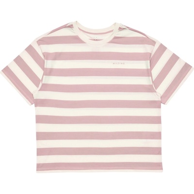 Mazine Дамска тениска Mazine Women's Bold Striped T-shirt - Peony Pink / Offwhite (916-1296-0614)