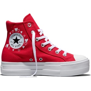 Converse Маратонки Converse Women's Day One Pit Canvas High-Top Trainers - Red/White