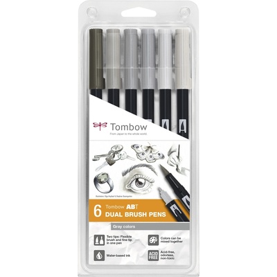Tombow T Gray colors 6 ks ABT-6C-6