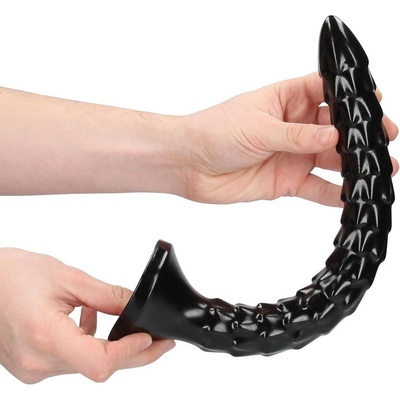 Shots Ouch! Scaled Anal Snake 12″ 30 cm černé anální dildo s přísavkou 34,5 x 3,4 cm