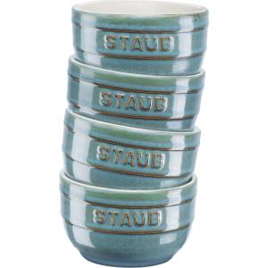 Staub Мини формички за печене XS-Minis 200 мл тюркоазени 4 бр (40508-155-0)