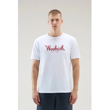 Woolrich tričko EMBROIDEred LOGO T-SHIRT bílá