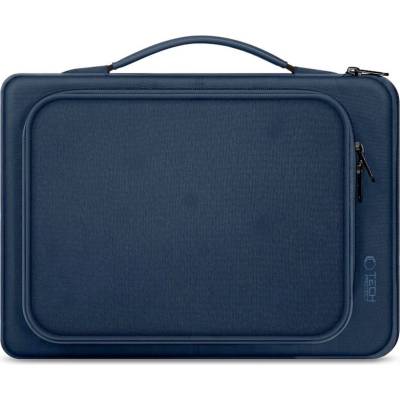 Tech-Protect Basic Laptop Bag 14 - елегантна чанта за MacBook Pro 14 М1 (2021), MacBook Pro 13 и лаптопи до 14 инча (тъмносин)