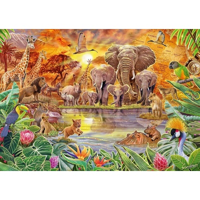 Schmidt Africká fauna 1000 dílků
