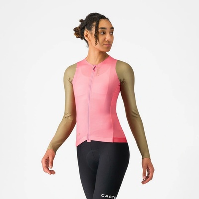 Castelli CORRETTO W LONG Giro růžová/břestové dřevo dámský