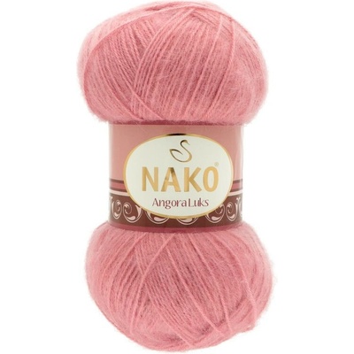 Nako Angora Luks 10325 ružovo červená