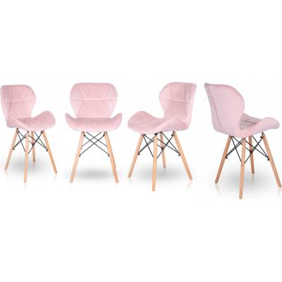 Bestent Pink Crystal sametová růžová 4 ks