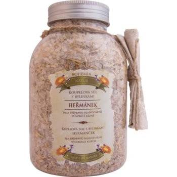 Bohemia Natur Heřmánek a mateřídouška a měsíček a jejich hojivými účinky koupelová sůl 1,2 kg
