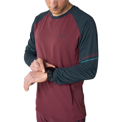 Dynafit Тениска с дълъг ръкав Dynafit ALPINE PRO M L/S TEE Бордо Velikost S