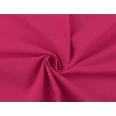 Prima-obchod Bavlněná látka / plátno jednobarevná, barva 9 (16) pink