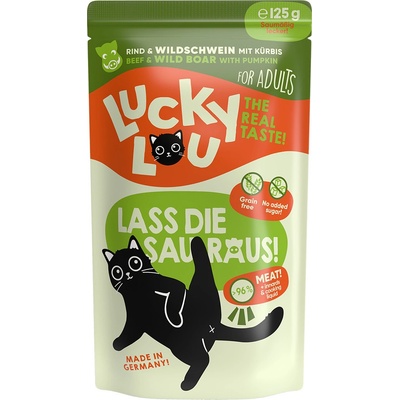 Lucky Lou Adult hovězí s divočákem 16 x 125 g