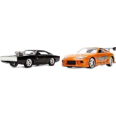 Jada Toys Метални колички Jada Toys Fast & Furious - Dom's Dodge Charger/Bryan's Toyota Supra, 1: 32 (9331981314R00)