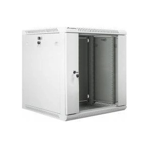 Lanberg Стенен метален шкаф от разглобяем пакет, Lanberg, 12U, 600x600mm, 19", сив