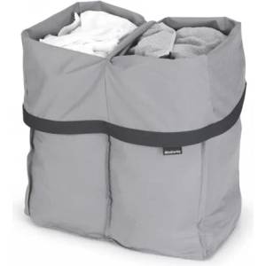 Brabantia Резервни торби за пране за кош за пране BO, 2 x 45л, сиви, Brabantia (BRAB200724)