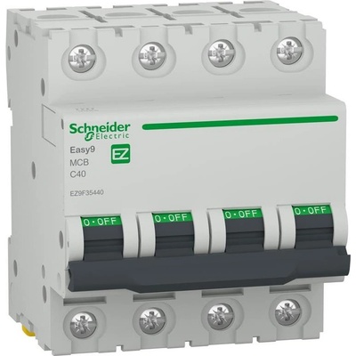 Schneider Electric SE Автоматичен прекъсвач Easy 9 4P 40A крива C 6kA - EZ9F35440 (EZ9F35440)