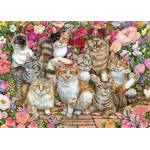 Falcon - Puzzle Floral Cats - 1 000 piese