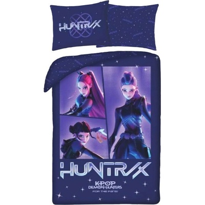 Halantex bavlna obliečky KPop Demon Hunters Neon Stars 140x200 70x90