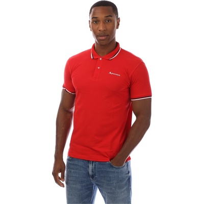 AQUASCUTUM Блуза с яка AQUASCUTUM Logo Polo Shirt - Red/White