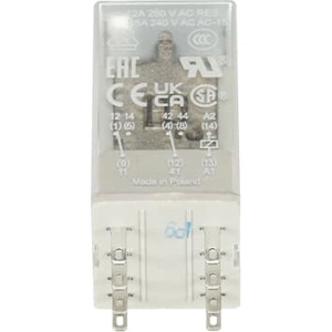 ABB Щепселно реле abb cr-m024dc2, 12a/24vdc, 2no (m518413)