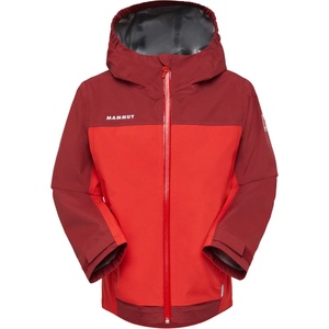 Mammut Детско водоустойчиво яке Mammut Kid's Taiss Hardshell Hooded Jacket Waterproof jacket - Mammut Red / Dark Mammut Red - размер 128 (EU) (703-6748-0213)