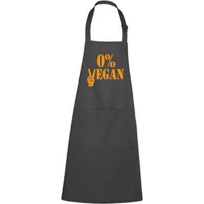 Dobrý Triko Zástěra s potiskem 0% vegan Antracitová
