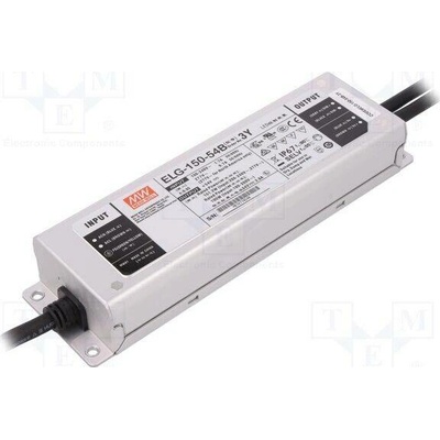 MEAN WELL ELG-150-54B-3Y Napájecí zdroj: spínaný; LED; 151,2W; 54VDC; 2,8A; 100÷305VAC; IP67