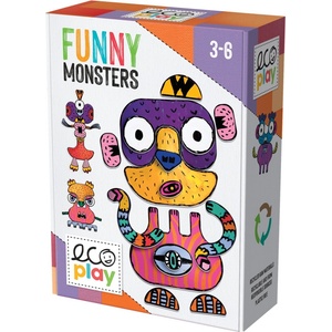 Headu Детска игра Headu - Ecoplay, Смешни чудовища (HMU28580)