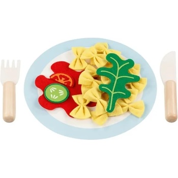 Goki Игрален комплект Goki - Паста с чиния и прибори за хранене (51513)
