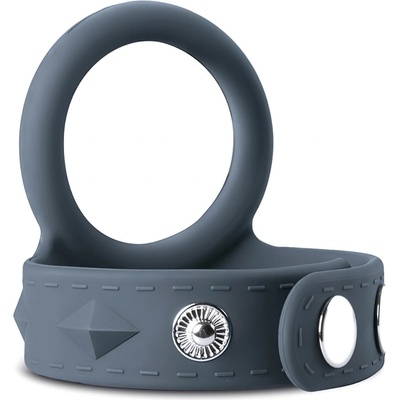 Boners Пенис и тестис пръстен Boners Strap L (сив)