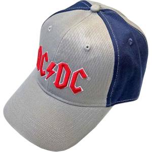AC/DC Red Logo (2-Tone) Шапка с козирка Grey & Navy Blue UNI (ACDC2TCAP01GN)