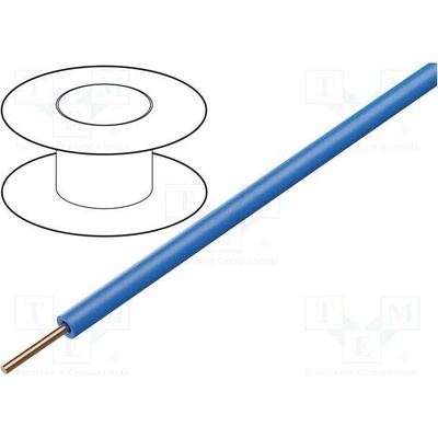 Donau 105-2-100 Vodič 0,2mm2 drát Cu PVC modrá 60V 1x0,2mm2 100m