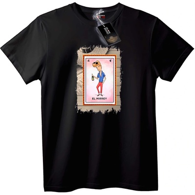 NOONEBRAND Тениска El Mirrey с карта - 2XL, White