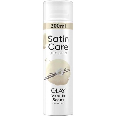 Gillette Satin Care Olay Vanilla Dream Shave Gel гел за бръснене за суха кожа 200 ml за жени