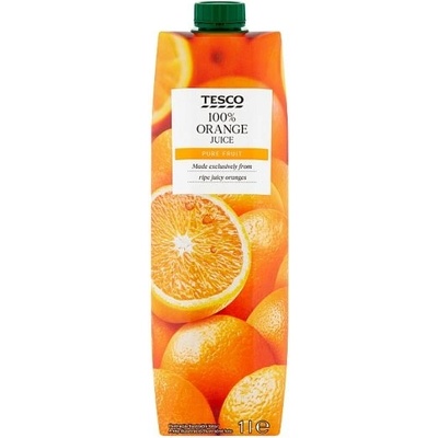 Tesco 100% pomerančová šťáva 1 l