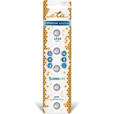 ETA ALKALINE LR44 5ks LR44PREM5