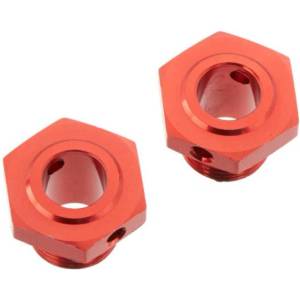 Arrma главина на колелото 17mm/13.6mm алуминий червен (2)