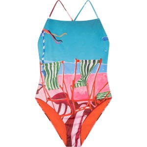 DEDICATED Дамски бански костюм DEDICATED Women's Swimsuit Vinterviken Swimsuit - Deck Chairs Multicolor (150-5211-0412)