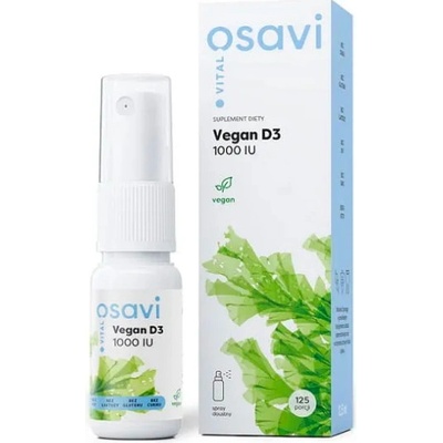 Osavi Vegan Vitamin D3 1000IU ústní sprej 12,5 ml
