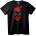 NOONEBRAND Тениска Червена Skull маска - 2XL, White