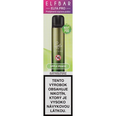 Elf Bar ELFA Apple Peach 550mAh Zelená