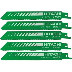 HiKOKI (Hitachi) - Комплект метални ножове 14 TPI, дължина 150 мм, 5 бр. 752016 (752016)