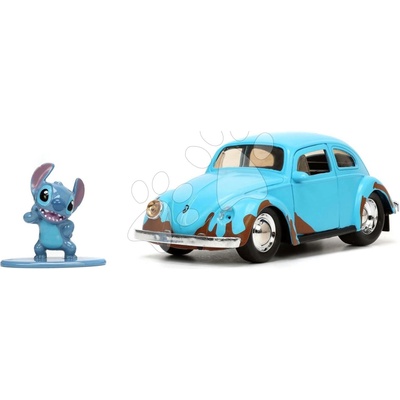 Jada Autíčko s figurkou Lilo & Stitch VW Beetle 1959 kovové délka 12,7 cm 1:32