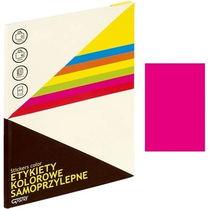  Етикети Grand розов неон 210x297 mm А4 25 л (1110254-62-150-1063)