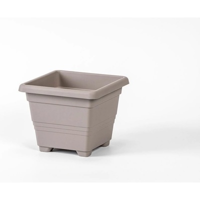 Plastia Květináč čtvercový BEGONIA 30x30 cm taupe