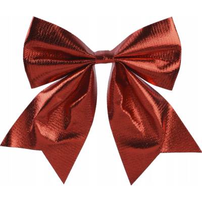 Kaemingk Kokarda Ozdobná červená na vianočný stromček, darček, DIY, VEĽKÁ 24cm