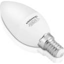 Whitenergy LED žárovka 8xSMD2835 C37 E14 7W 230V teplá bílá mléko