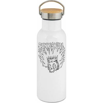 123TRIKO termoska Punk Skull, černý tisk 500 ml