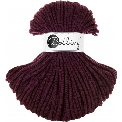 Bobbiny bavlněná šňůra PREMIUM 5mm Burgundy