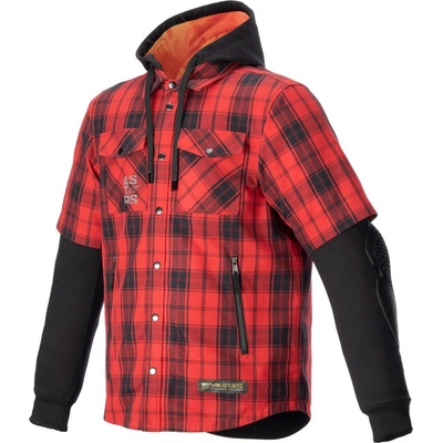 Alpinestars MO.ST.EQ TARTAN červeno-čierna